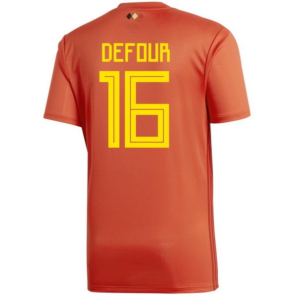 Camiseta Bélgica 1ª Defour 2018 Rojo